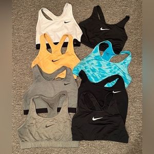 8 Nike Sports Bras all size large